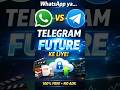 WhatsApp comfort zone hai,Telegram growth zone 💯#viral#shortsfeed#facts#feed#trending