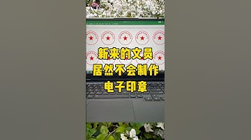 电子印章最简单的做法#办公技巧 #excel #职场 #每天学习一点点 #文员