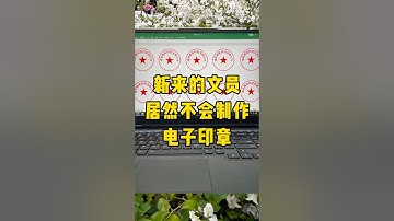 电子印章最简单的做法#办公技巧 #excel #职场 #每天学习一点点 #文员