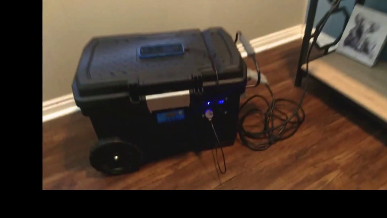 My Solar Generator / Power Station Running a Microwave - YouTube