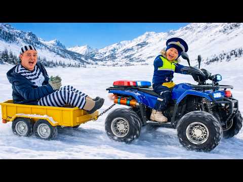 🚓 Синий Трактор Полиция спасает машинки! Поймали вора — учит честности