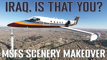 Eye-Popping Perfection Over Baghdad in the Flysimware Learjet 35A