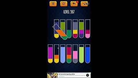 Water Sort Puzzle - Color Liquid Sorting Game Level 567 Solution