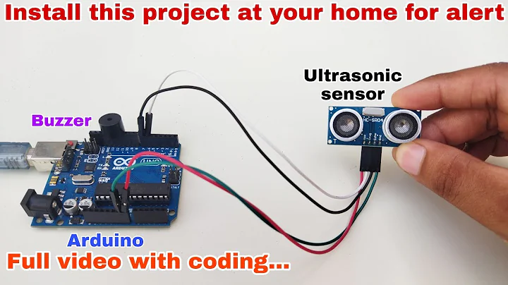 Ultrasonic sensor and buzzer project, Thief alert project,Inspire award project,hr robotics🙏
