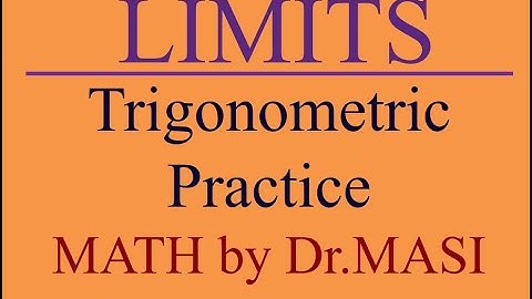 Trigonometric Limits  Practice Questions