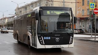 Поездка на автобусе 95 маршрут НефАЗ-5299-40-52 гос В119ТЕ124 г.Красноярск