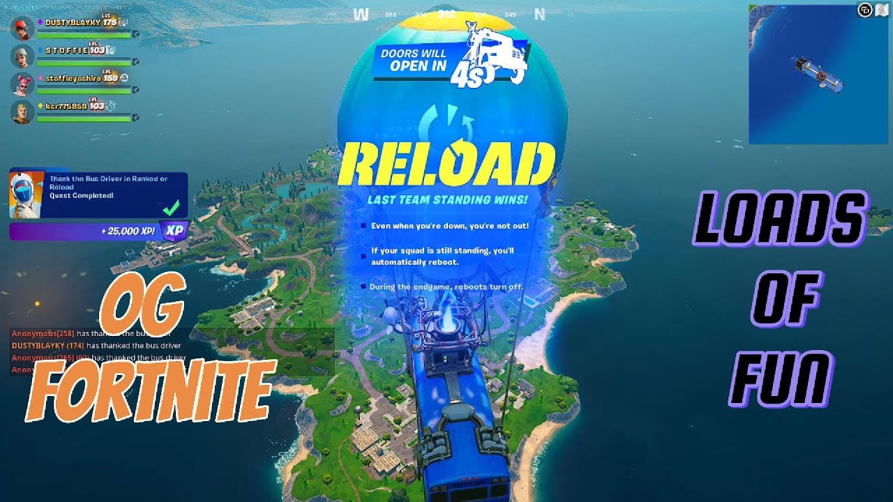 New FORTNITE RELOAD UPDATE / NEW WEAPONS / TONS OF FUN - YouTube