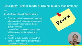 Project Management: Chapter 9  Stakeholders and quality
