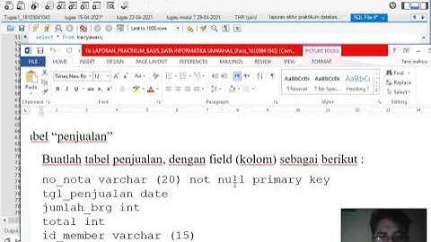 Laporan Akhir Praktikum Basis Data 2021