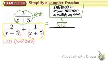 Target 8.4b - Complex Fractions