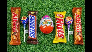 Asmr Most Popular Candys / Some Lots Of Colorful Rainbow Lollipop Candy / Unpacking Chocolate Eat