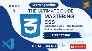 Mastering CSS - The Ultimate Guide | Text Styling