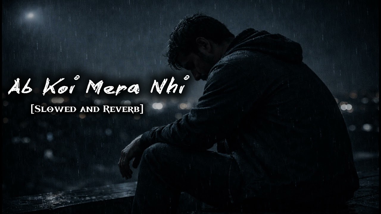 अब कोई मेरा नहीं 💔 | Slowed and Reverb | Sad Hindi Song | Male Version | Night Vibes