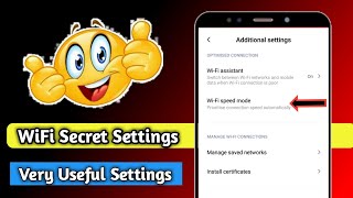 WiFi Secret Settings | wifi hidden secret setting in android phone | Speed Mode & Manage Data screenshot 4