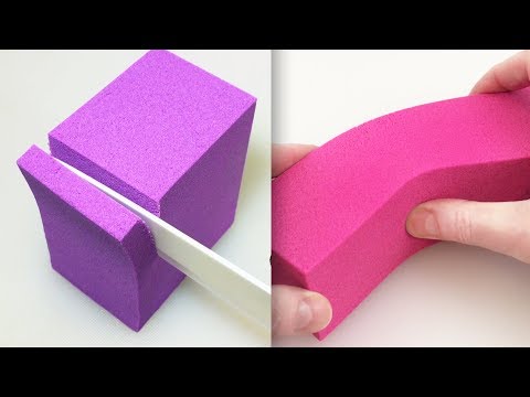 Very Satisfying Video Compilation 63 Kinetic Sand Cutting ASMR