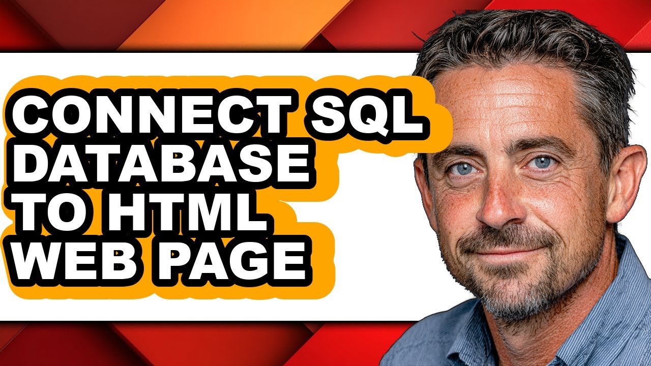 How to Connect Sql Database to Html Web Page (updated) - YouTube