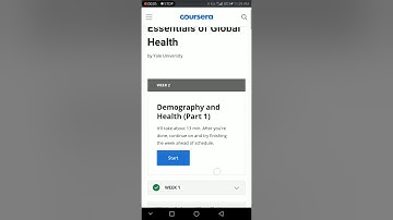 Essentials of Global Health || Week 2 Quiz 1 answers || Coursera