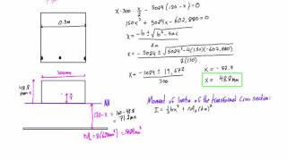 Pure bending of reinforced concrete example #2