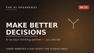 Stuck on a Big Decision Let AI Be Your Thinking Partner - Episode17 YouTube