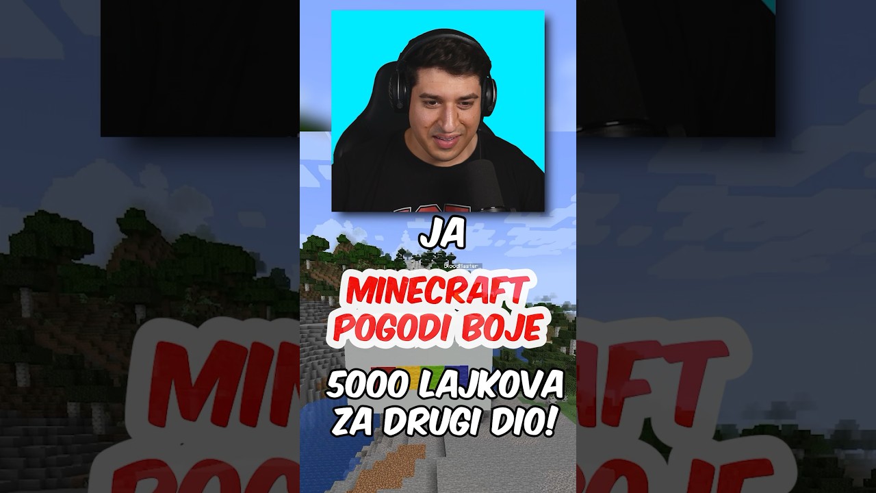 MINECRAFT IZAZOV POGODI BOJE SA @BloodMaster104