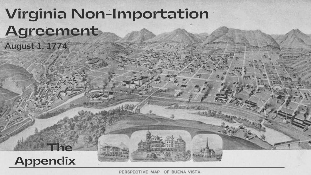 Virginia Non Importation Agreement August 1 1774 YouTube Virginia Non Importation Agreement August 1 1774 YouTube
