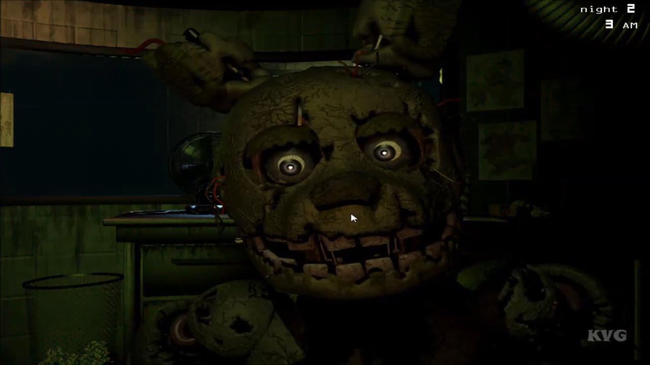 Five Nights At Freddys 3 Gameplay Part 1 - Heart Attack Initiated (PC) 