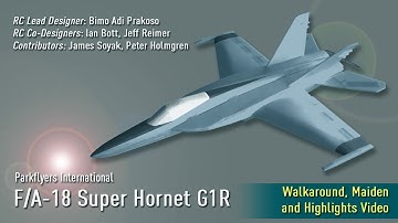 Parkflyers International F/A-18 Super Hornet G1R Maiden Flight
