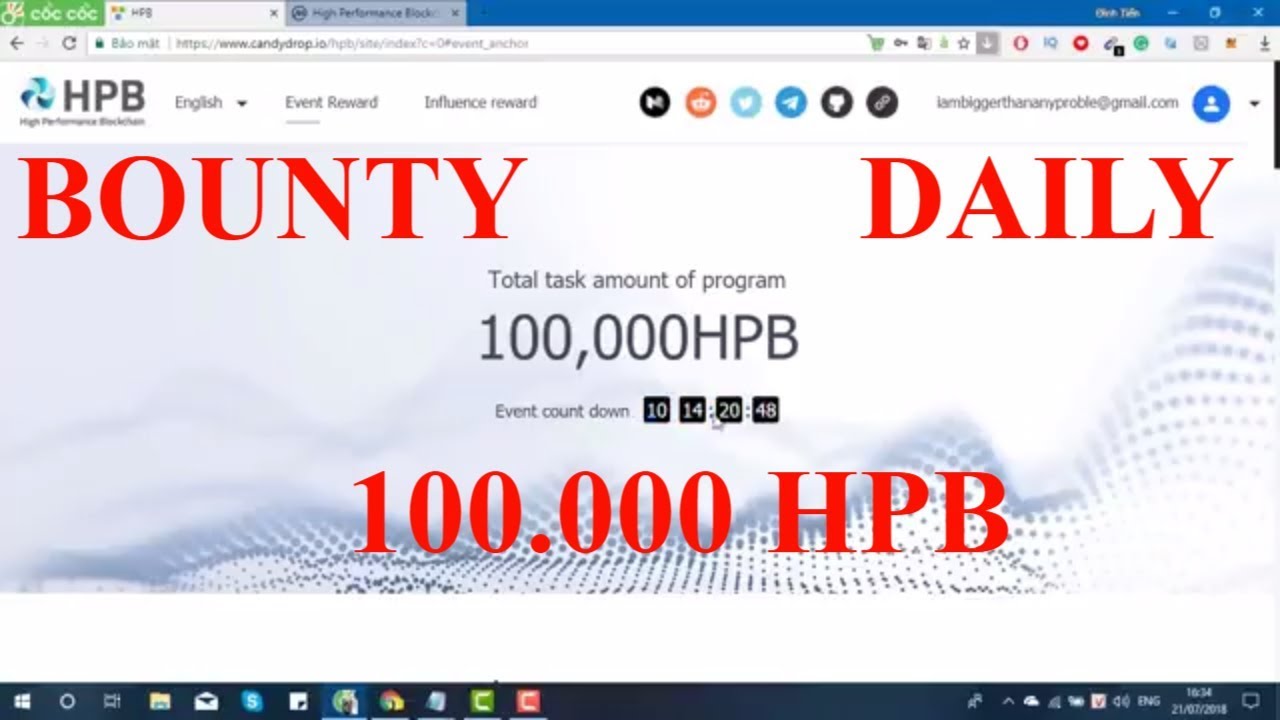 [BOUNTY] Get FREE Token HPB High Performance Blockchain List Coinmarketcap YouTube