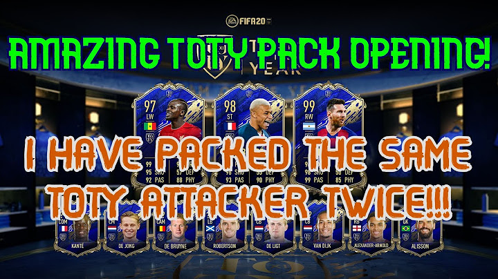 OMG I PACKED A TOTY ATTACKER TWICE (UNTRADEABLE) | AMAZING TOTY PACK OPENING | FIFA 20 ULTIMATE TEAM