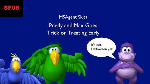 MSAgent Skits - Peedy and Max Goes Trick or Treating Early