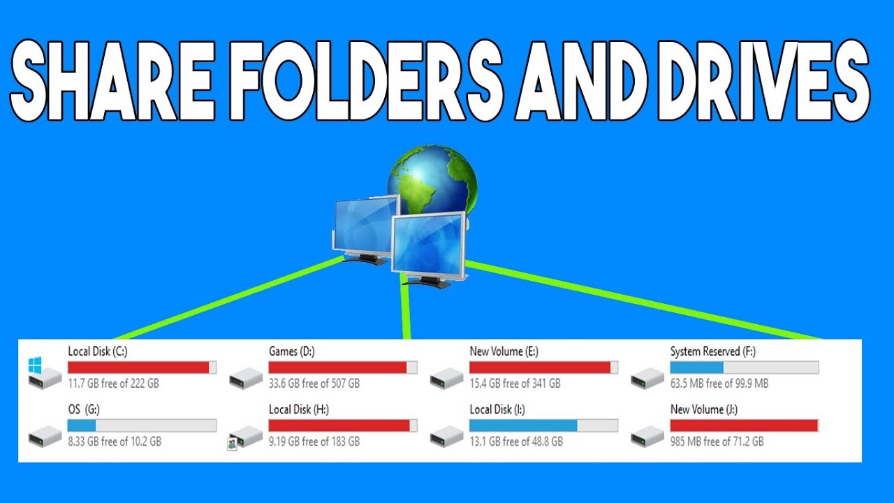 แชร์wifi windows 10  Update 2022  How To Share Files/Folders/Drives Over A Home WiFi Network | Windows 10