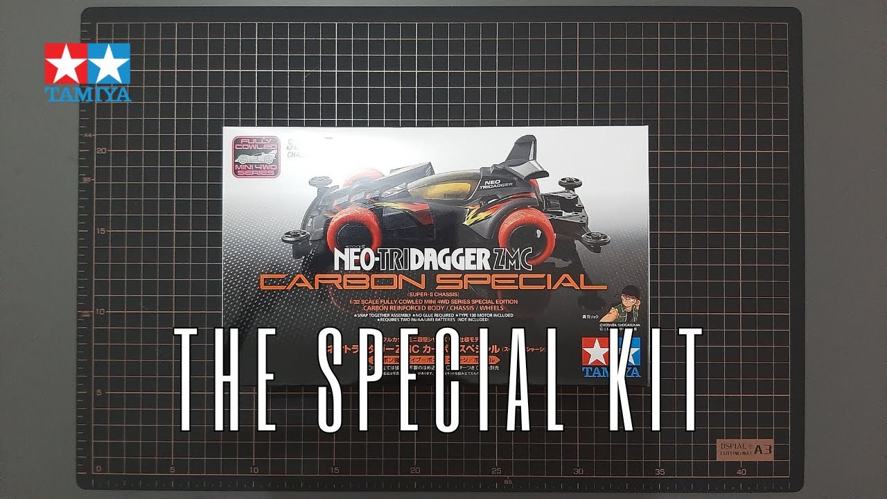 Tamiya 95508 Mini 4WD Neo-Tridagger ZMC Carbon Special - Châssis Super-II 1/32