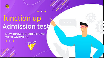 The Best Full Stack Program Admission Test Questions: function up