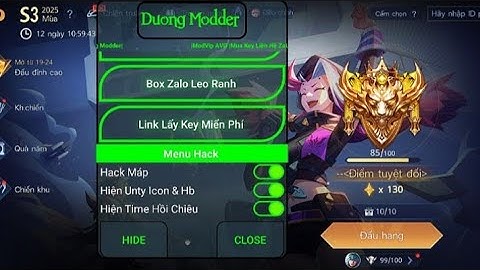 Hack Map Liên Quân Mobile Miễn Phí | Mod Full Skin | Antiban | Auto Trừng Trị Bộc Phá | DươngModder
