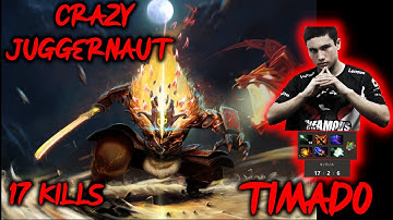 TIMADO CRAZY JUGGERNAUT OUTFARMING ALCHEMIST 17 KILLS SA pro Player dota2 7.28b fullgameplay