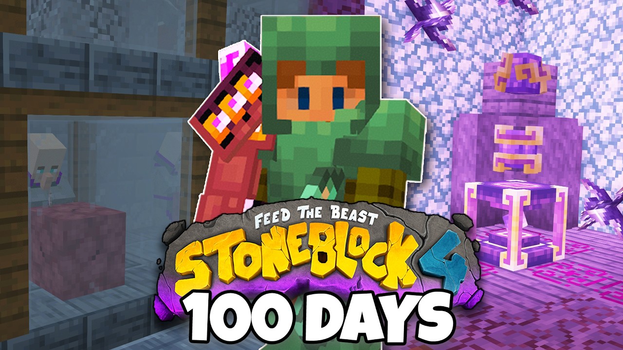 I Survived 100 Days in FTB StoneBlock 4 - Minecraft Hardcore! - YouTube