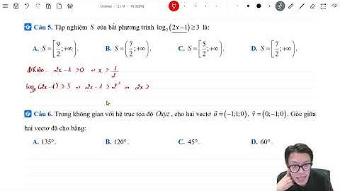 TOÁN 12 |  SÁCH 30 ĐỀ BẮC TRUNG NAM - VIDEO HỌC THỬ