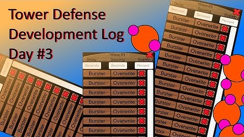 Tower Defense Dev Log #3! Wave Editor Complete!