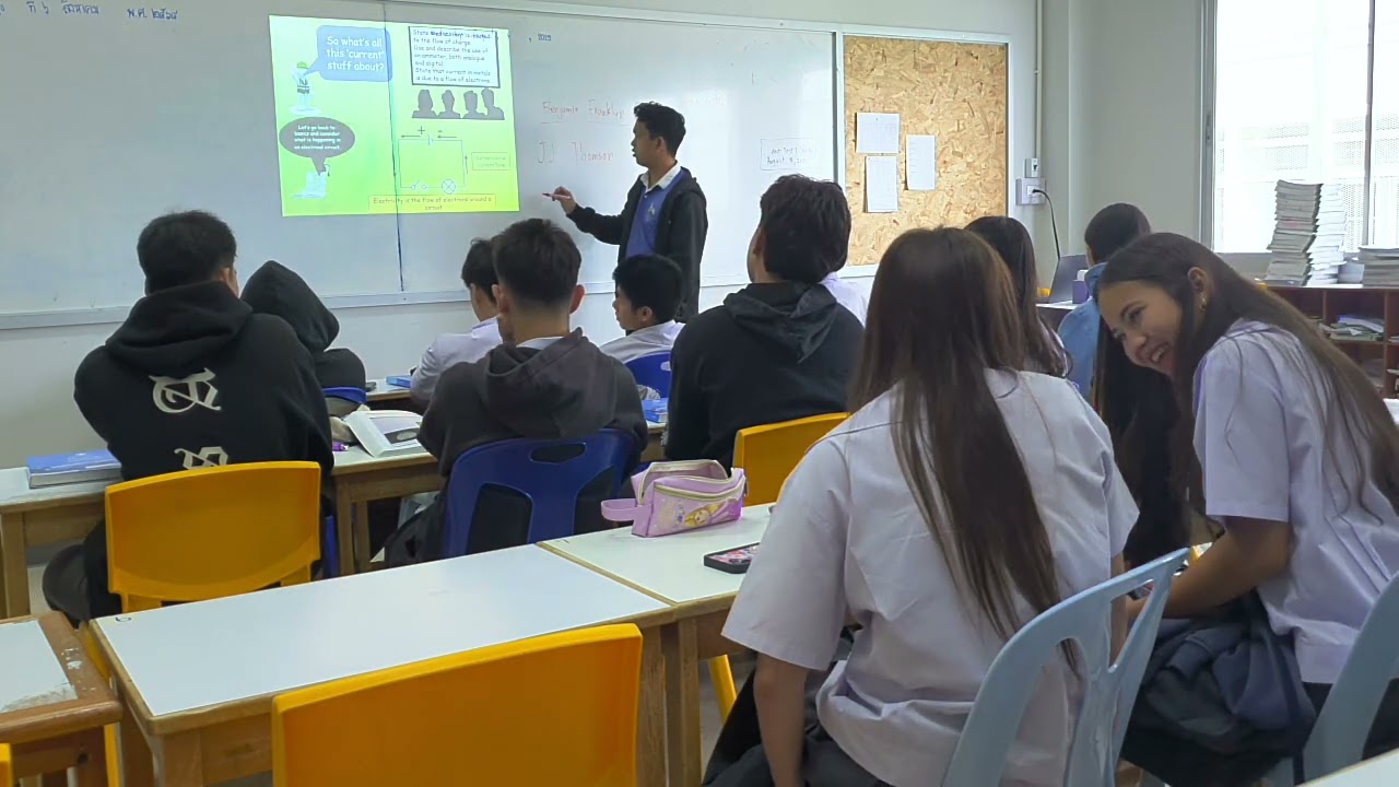 Physics class video presentation (Electric current)