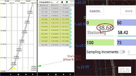 Linear Interpolation Calculator, Interpolation stationing, Sampling Increments. Android app