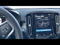 Pre-Conditioning Full Electric Volvo XC40 Recharge from Inside !!