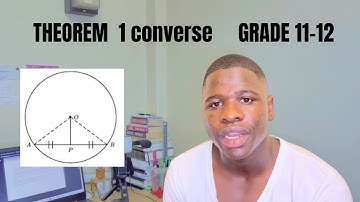 Euclidean Geometry- Converse of Theorem 1 proof step by step.(Line drawn from a midpoint of a chord)