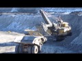 Cat Mining Truck Being Loaded