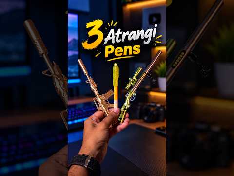 Top 3 Weird but Cool Pens You Can Actually Use🔫 🖊️ 💡#shorts