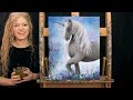 Learn How to Paint UNICORN MAGICAL MIST with Acrylic - Paint and Sip at Home - Step by Step Tutorial