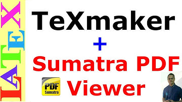 LaTeX: Texmaker with Sumatra PDF