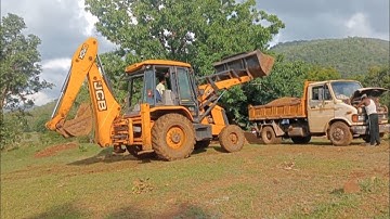 JCB load Sand in TATA 407 Tipper truck @JCBXpertTiTu