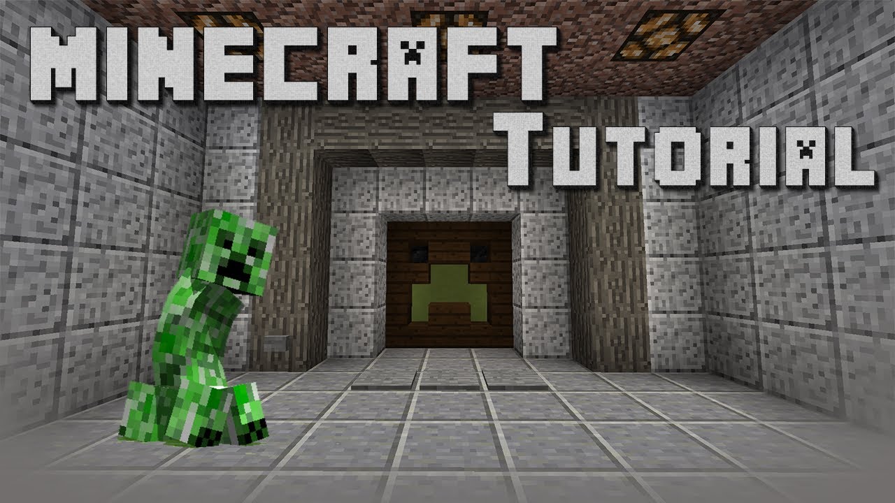 Minecraft Tutorial Creeper Face Door YouTube