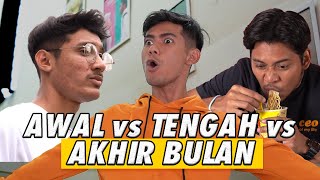 AWAL BULAN VS TENGAH BULAN VS AKHIR BULAN