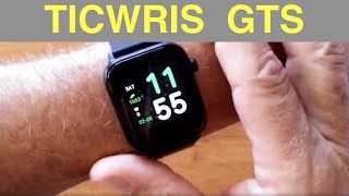 TICWRIS GTS IP68 Waterproof Apple Watch Shaped Smartwatch with Body Temp Alarm: Unbox & 1st Look screenshot 4